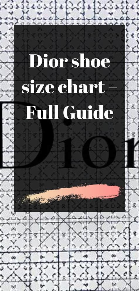 dior sizing